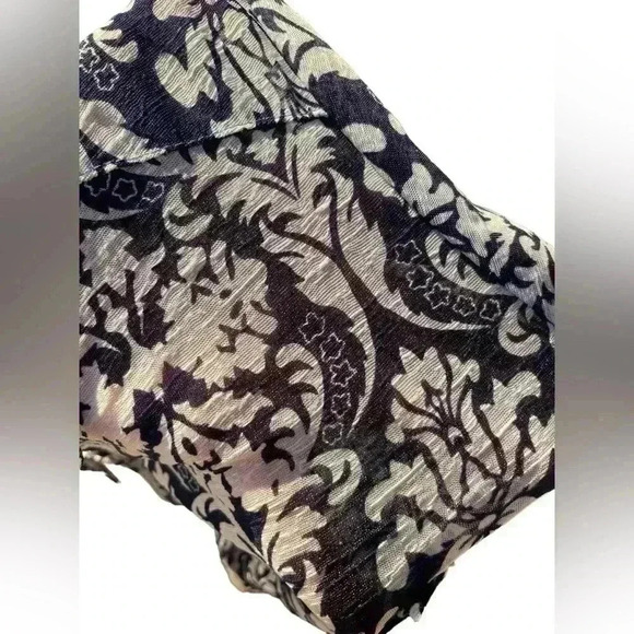 DNA couture women’s blue /white floral print button down front pocket pre-owned - Picture 3 of 7